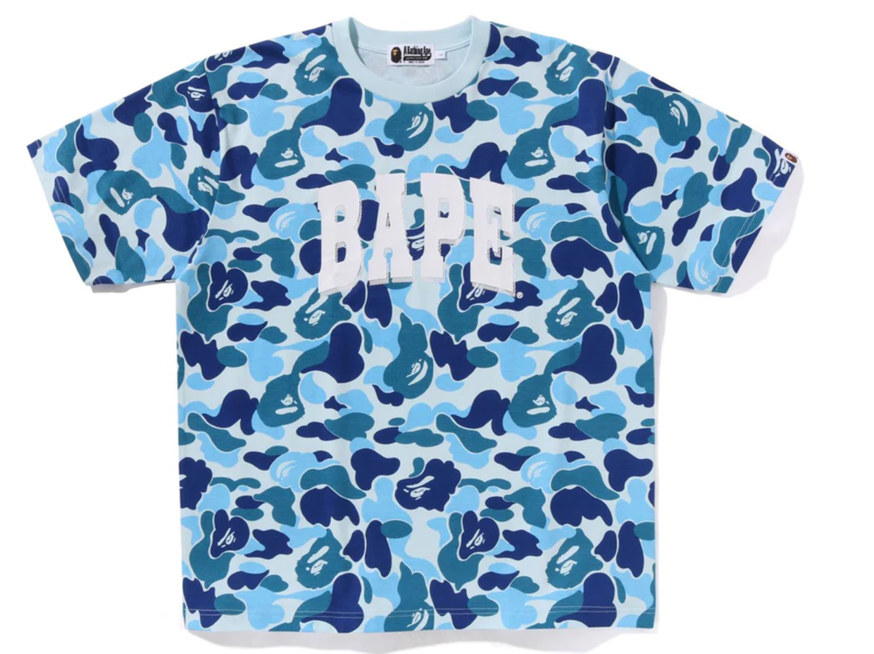 베이프 반팔티 ABC CAMO RELAXED FIT BAPE LOGO 1K70-109-012 - 상세 이미지 3
