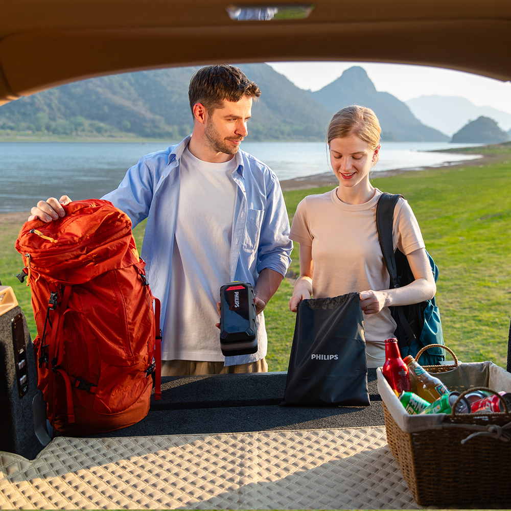 필립스 차박 캠핑 멀티 파워뱅크 JS7310 60000mAh 점프스타터 배터리진단(4 in 1)