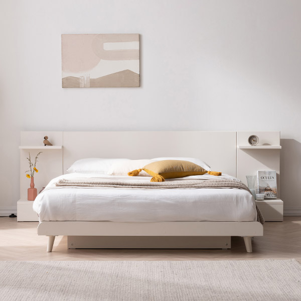 [삼익가구]앤더 헤드형 침대(슬립웰 본넬 매트리스-퀸)