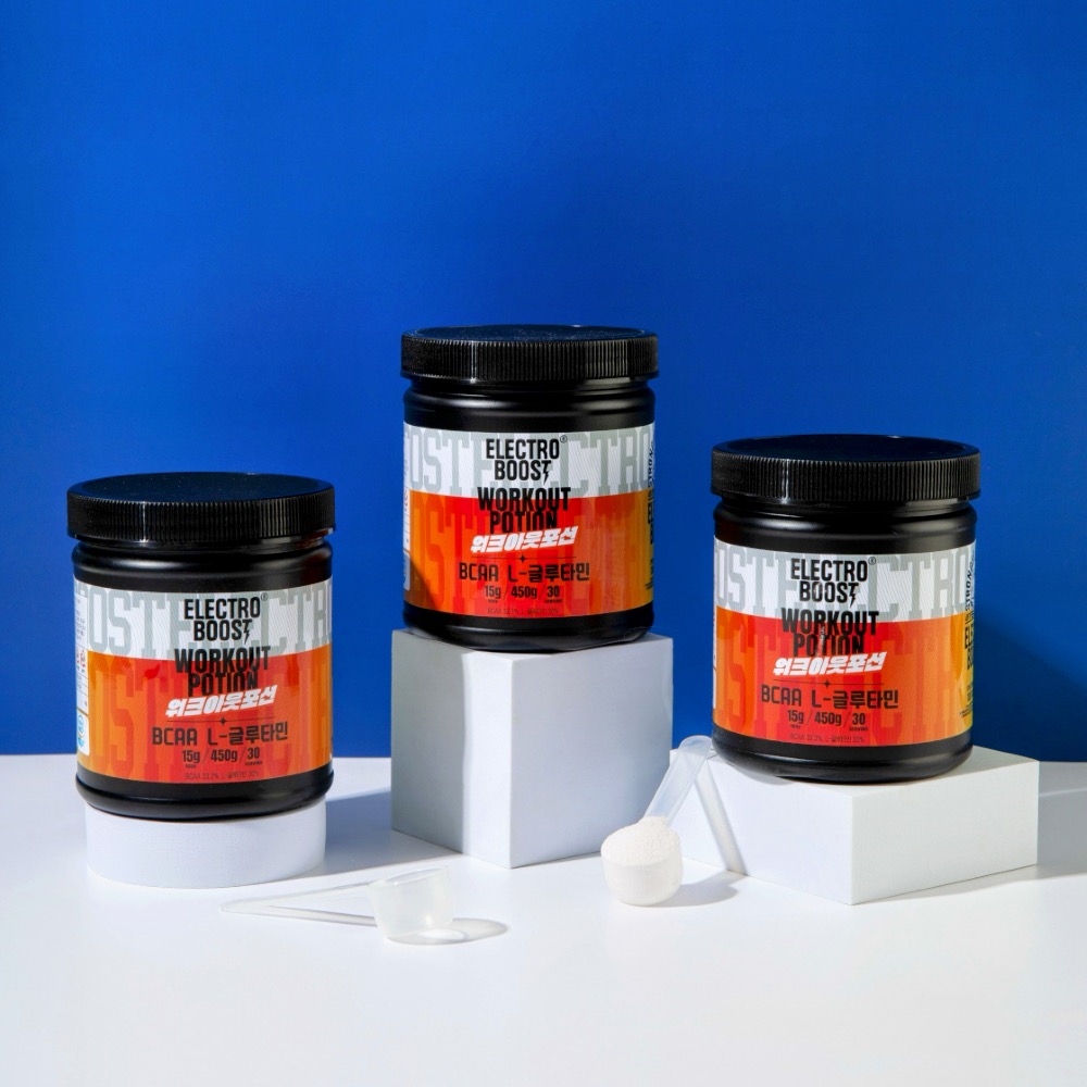 타트체리맛 워크아웃 포션 BCAA L-글루타민 헬스 운동 피로회복 파우더 450g - 상세 이미지 4