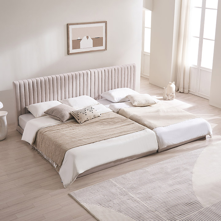 [삼익가구]더문 패밀리 침대(7존 독립매트 SS+Q)