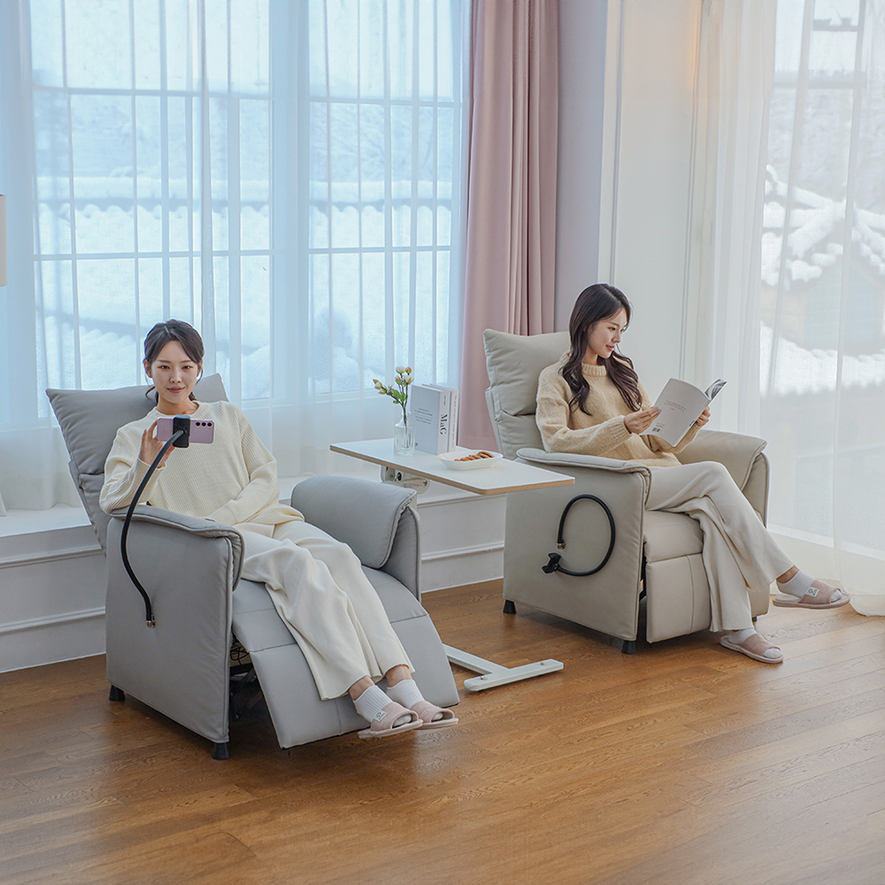 핏쳐 1인용 전동 리클라이너 가죽 소파 ERE1 안락의자 소파