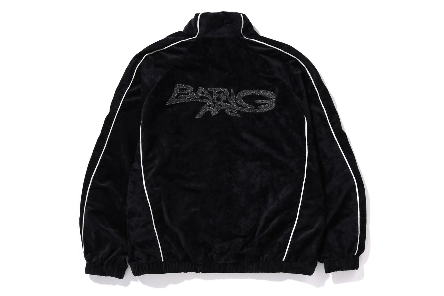 베이프 자켓 BATHING APE LOGO VELVET RELAXED FIT TRACK JACKET 1K80-113-315 - 상세 이미지 2