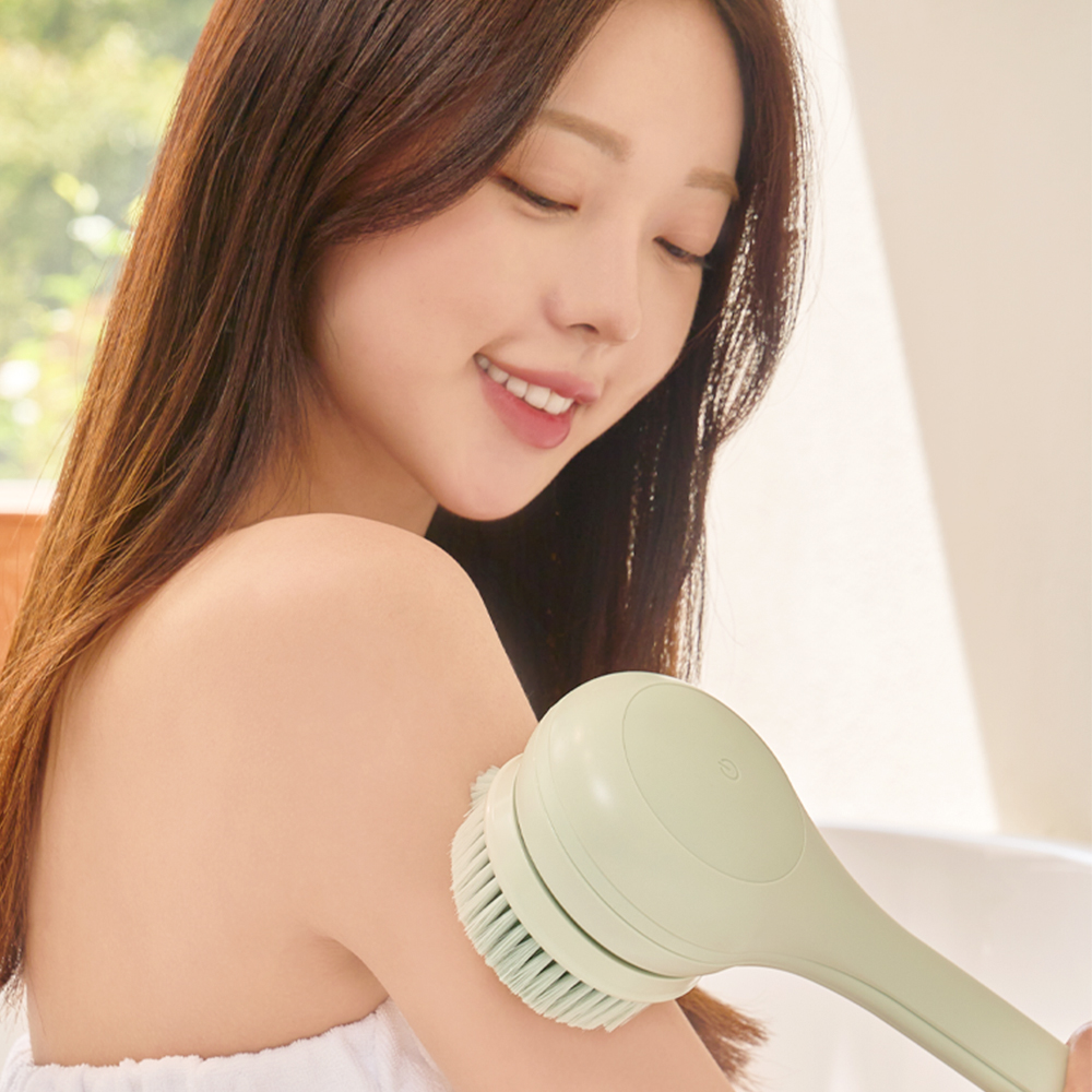 올리 전동바디브러쉬 샤워 솔 등브러쉬 등드름