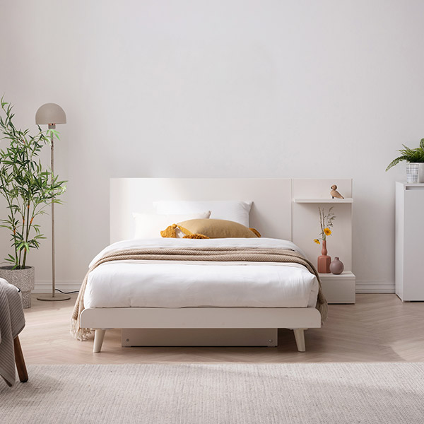 [삼익가구]앤더 헤드형 침대(슬립웰 본넬 매트리스-슈퍼싱글)