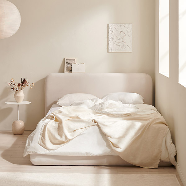 [삼익가구]오브슬립 호텔 아쿠아텍스 패브릭 침대(7존 독립스프링 매트리스-퀸)