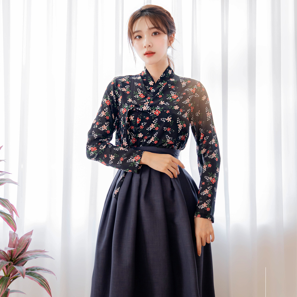 생활한복 세트 구월애+청아 개량 계량 퓨전 반티-192