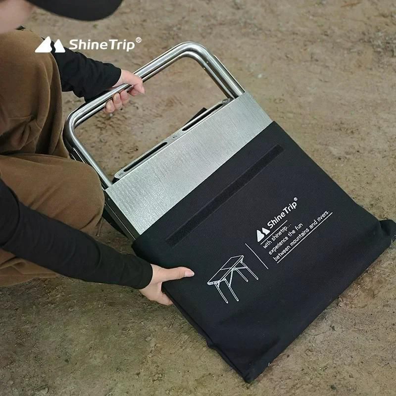 캠핑추천 ShineTrip 야외 캠핑 접이식 테이블  휴대용 스테인레스 내열 - 상세 이미지 2