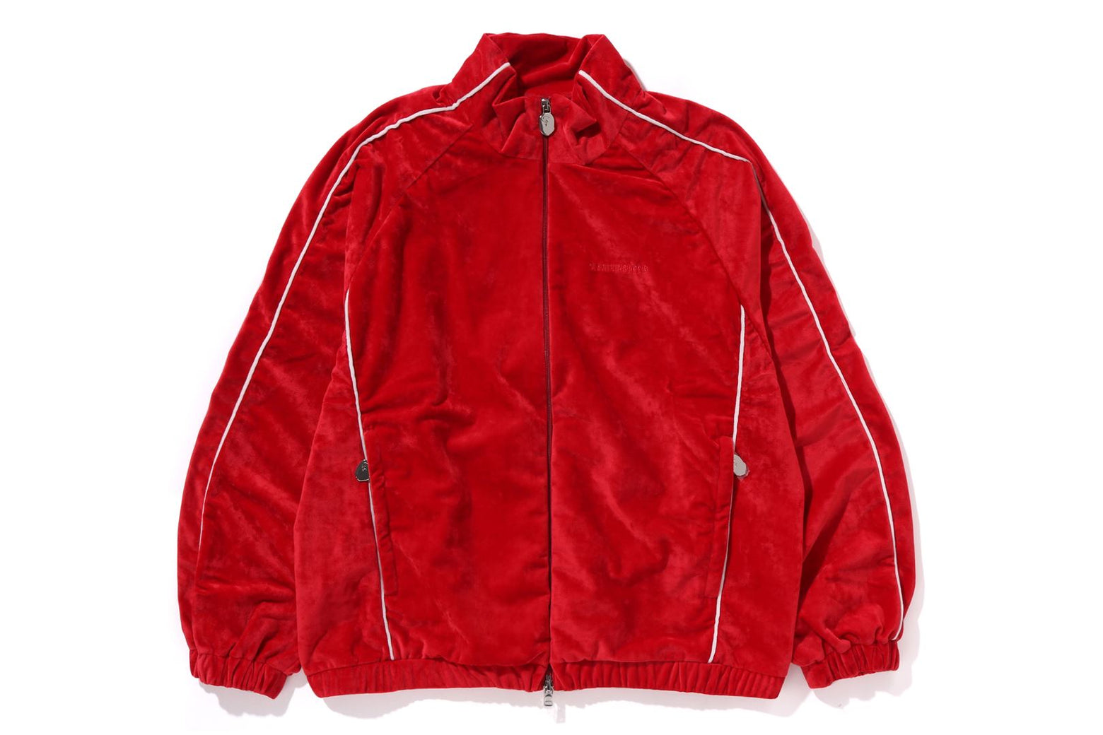 베이프 자켓 BATHING APE LOGO VELVET RELAXED FIT TRACK JACKET 1K80-113-315 - 상세 이미지 3