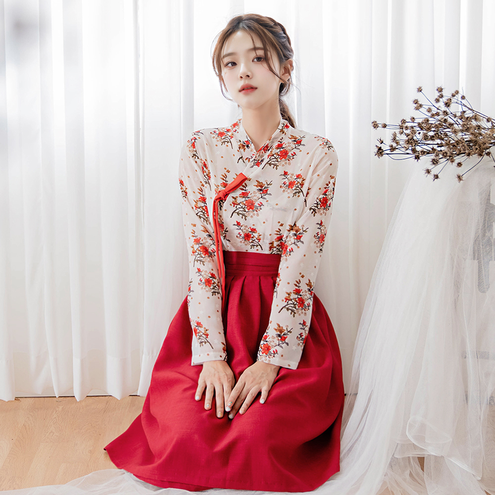 이루리 허리치마 생활한복 개량 계량 퓨전 반티 - 상세 이미지 4