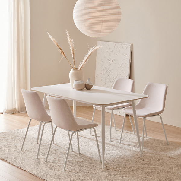 삼익가구 플릿 통세라믹 4인 식탁 풀세트(의자포함)