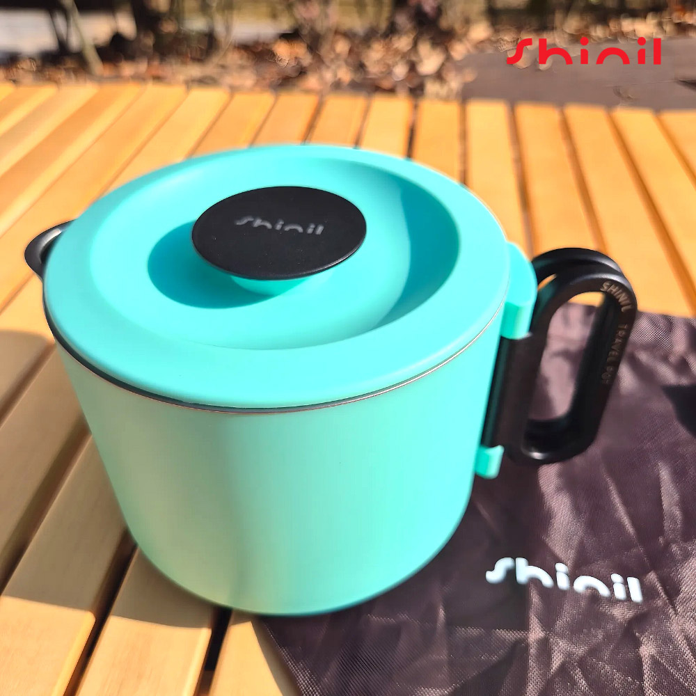 신일 접이식 전기 커피 포트 스텐 미니 햇반 소형 여행용 휴대용