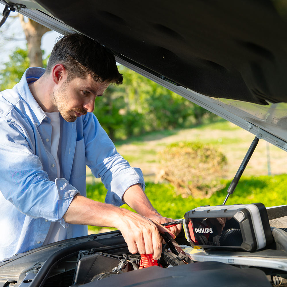 필립스 차박 캠핑 멀티 파워뱅크 JS7310 60000mAh 점프스타터 배터리진단(4 in 1)