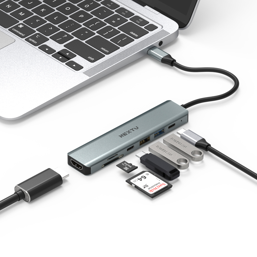 유지몬 7in1 USB C타입 4K HDMI 멀티포트 허브 - 상세 이미지 4
