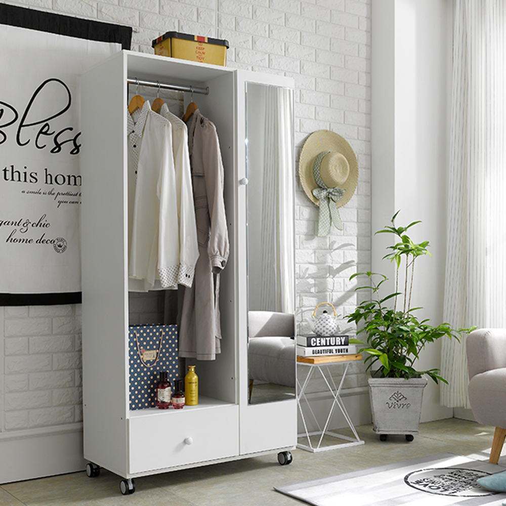 예루 사무실행거 멀티 전신거울행거 서랍장 이동형