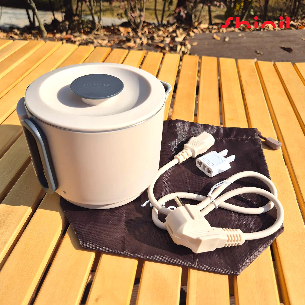 신일 접이식 전기 커피 포트 스텐 미니 햇반 소형 여행용 휴대용