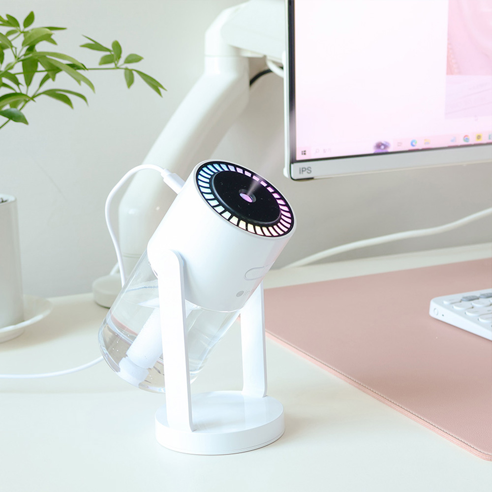 이놀 LED 무드등 각도조절 미니가습기 사무실 책상 소형 탁상용 스윙미스트 2세대