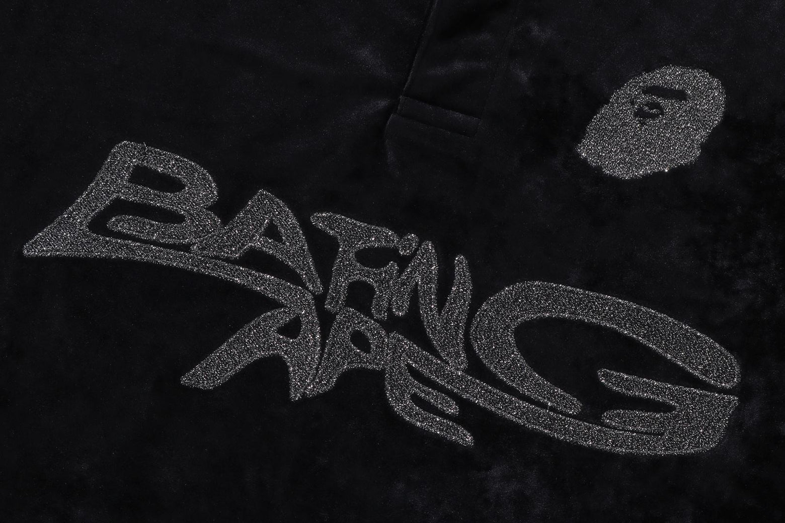 베이프 긴팔티 LOGO VELVET RELAXED FIT LS POLO SHIRT 1K80-111-302 - 상세 이미지 3