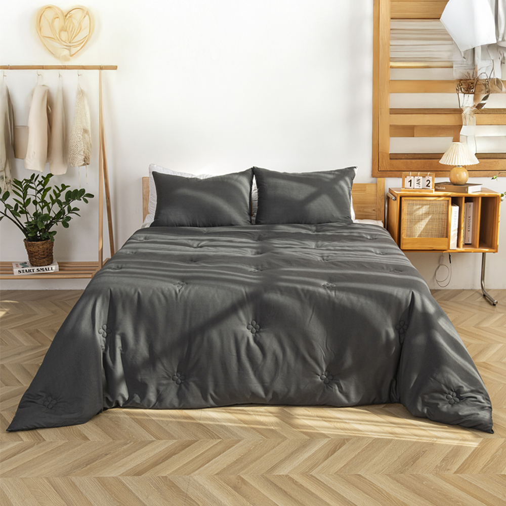 플로라 엠보 차렵이불+베개커버 세트