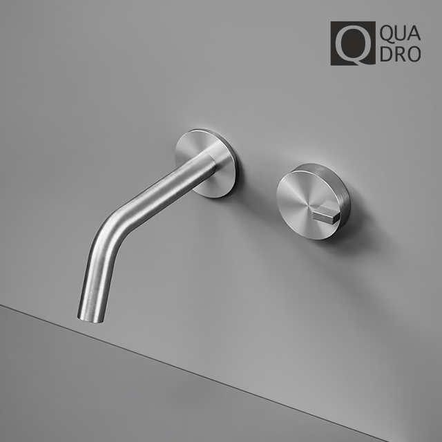 콰드로디자인 Q시리즈 벽매립 세면수전 175mm 토수구 QUADRO 1810AS - 상품 이미지