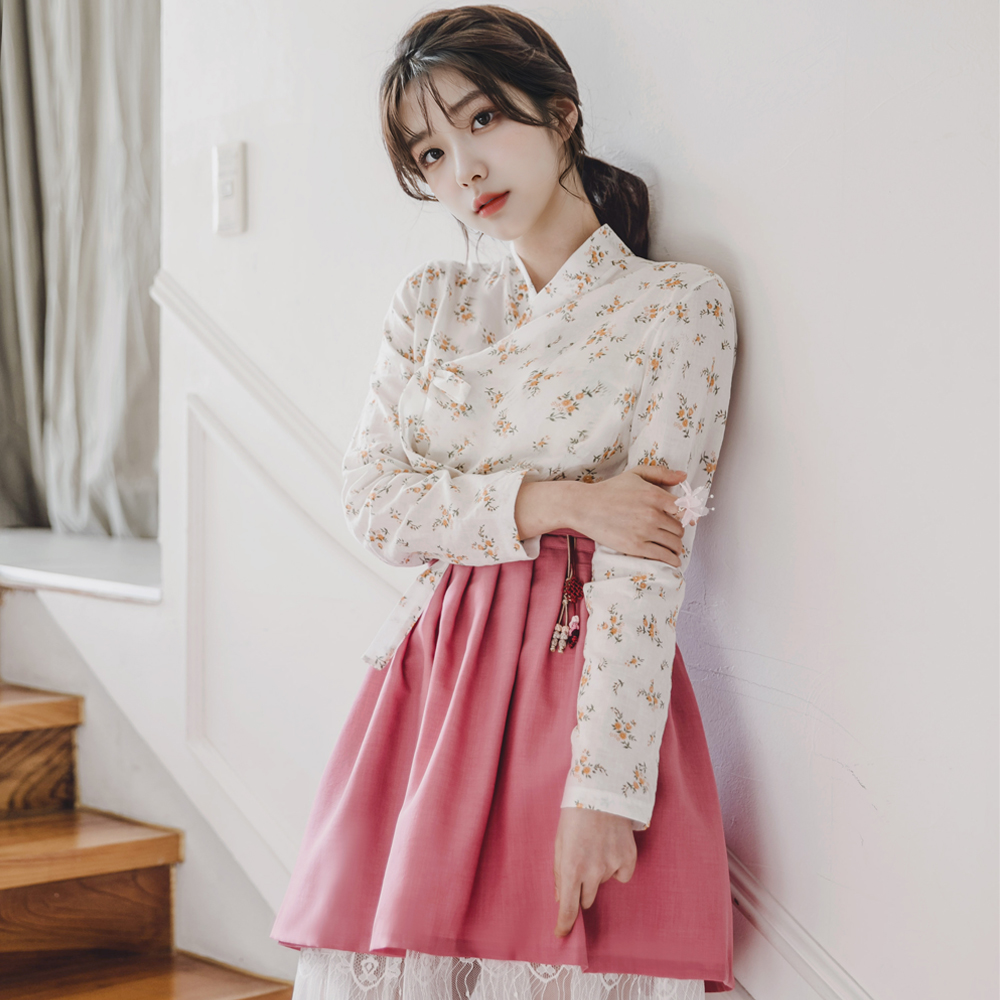 새녘 미니 허리치마 생활한복 개량 계량 퓨전 반티 - 메인 이미지