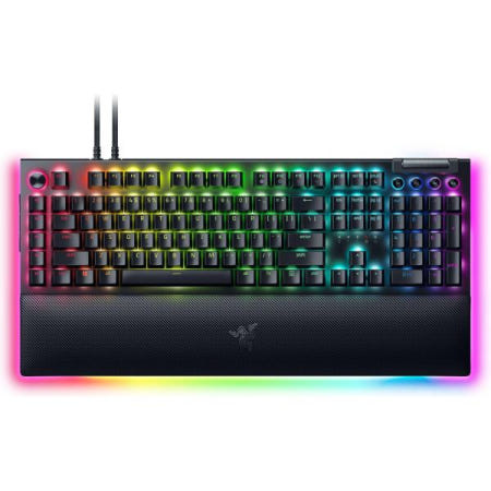 [해외]Razer BlackWidow V4 Pro 유선 기계식 게이밍 키보드 그린스위치