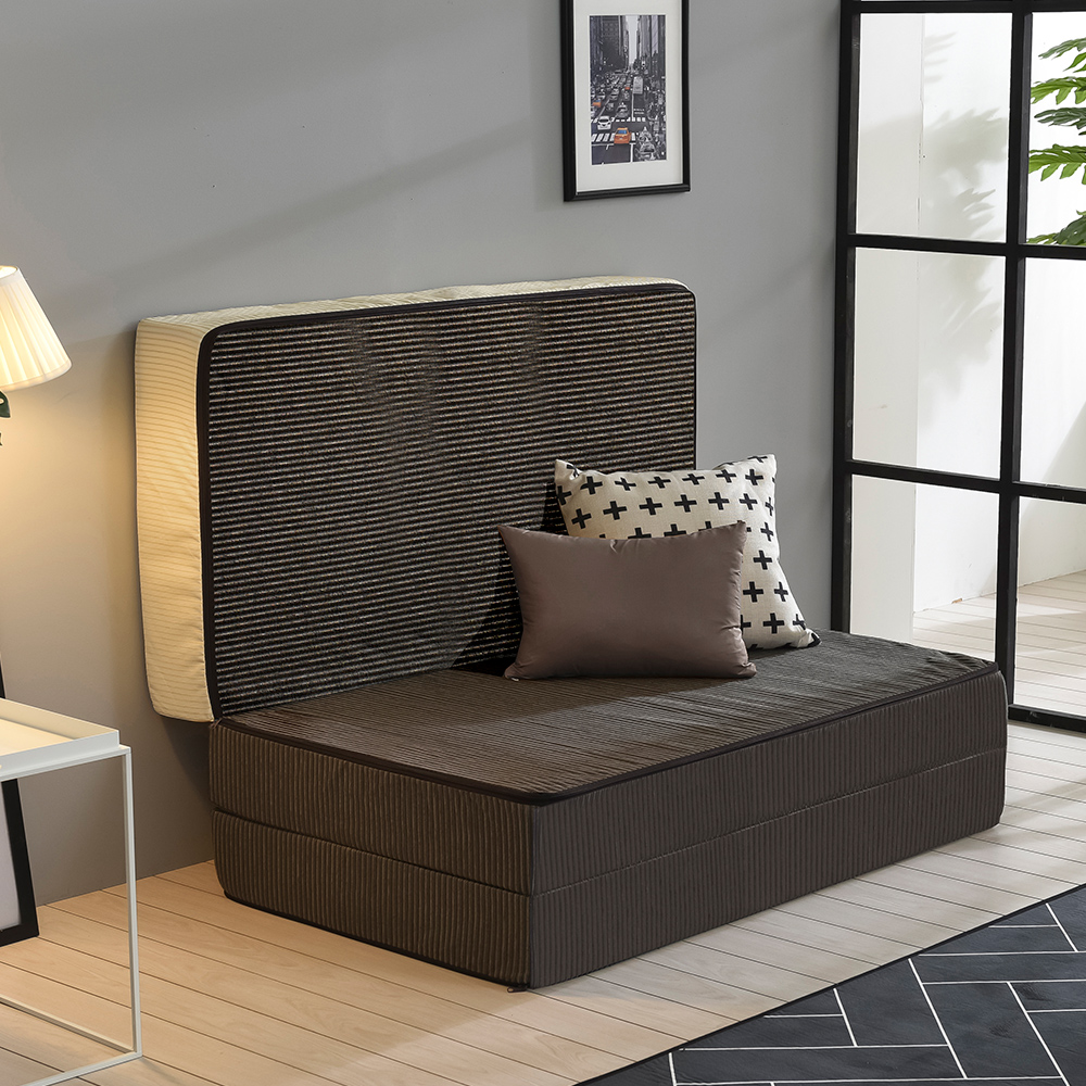 스테이 3단 허리에 좋은 15cm 두꺼운 바닥형 접이식매트리스 S