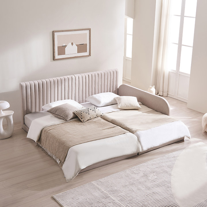 [삼익가구]더문 패밀리 침대(매트제외 SS+SS)+가드1