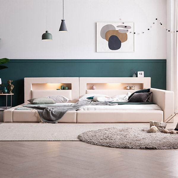 [삼익가구]토리노 LED 밸런스 패밀리 침대 Q+SS(매트제외)