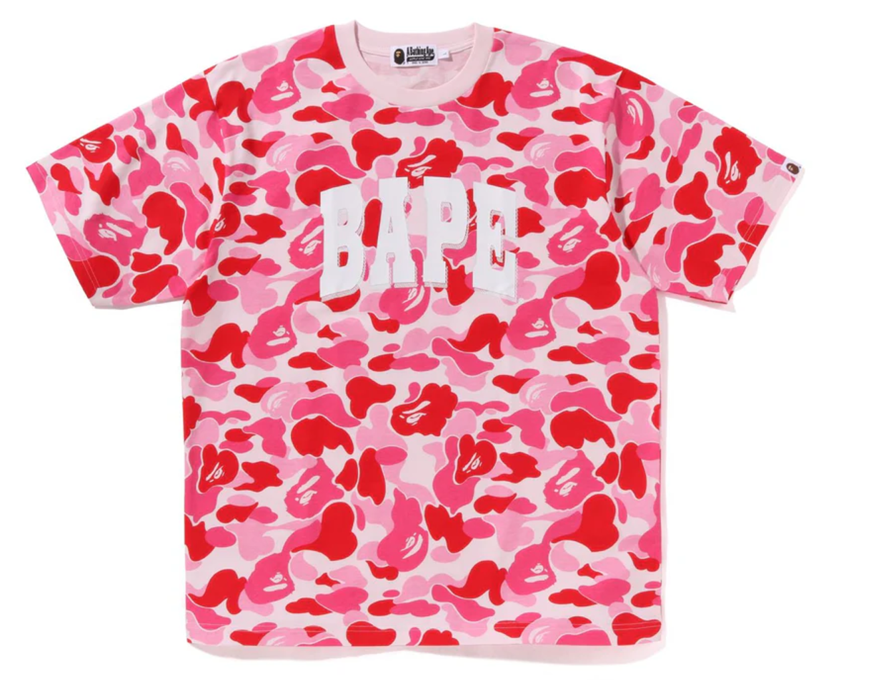베이프 반팔티 ABC CAMO RELAXED FIT BAPE LOGO 1K70-109-012 - 상세 이미지 2