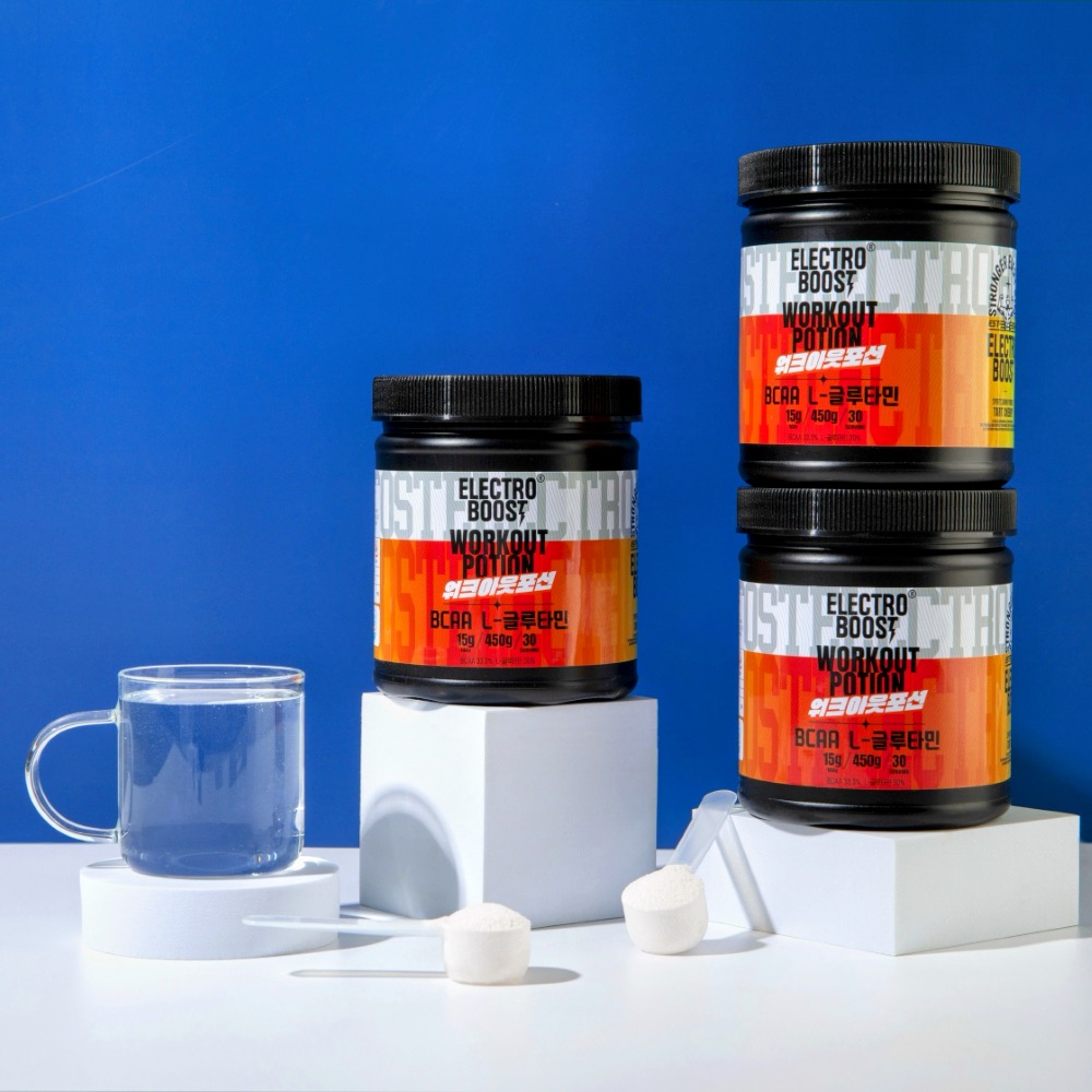 타트체리맛 워크아웃 포션 BCAA L-글루타민 헬스 운동 피로회복 파우더 450g - 상세 이미지 5