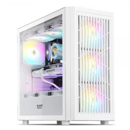 DarkFlash DARKFLASH DP430 MESH RGB 강화유리 화이트 (미들타워)