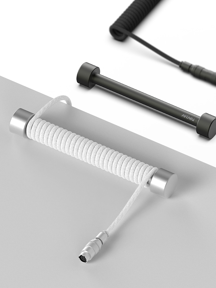 C타입 키보드 항공 코일 케이블 홀더 세트 슬림