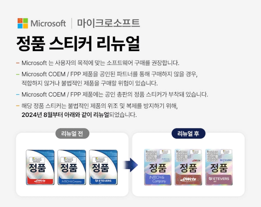 [24시메일] MS오피스 기업용 Office2024 Home&Business PKC/ESD - 상세 이미지 5