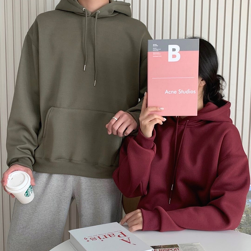 마코 후드티 기모 맨투맨 후드집업 오버핏 커플 빅사이즈 겨울 티셔츠 여성 남성 무지 긴팔