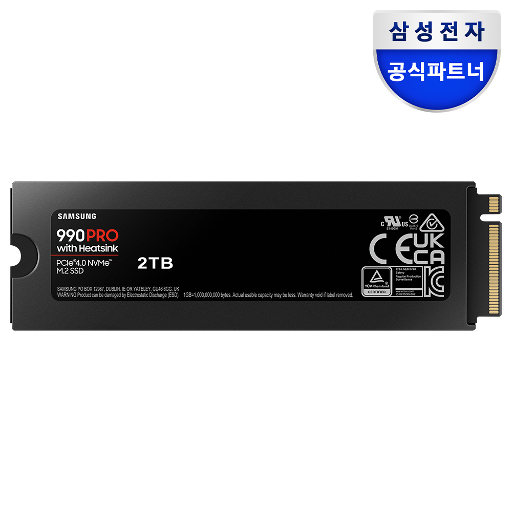 삼성전자 삼성 990 PRO 히트싱크 SSD (정품) 2TB