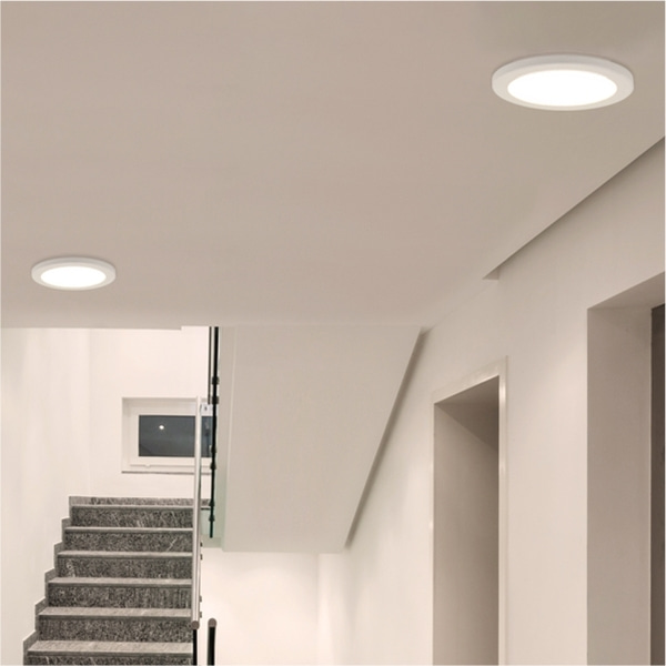 LED 에코 고효율 8인치 원형 슬림 엣지 직부 조명 15W 플리커프리 - 상세 이미지 3