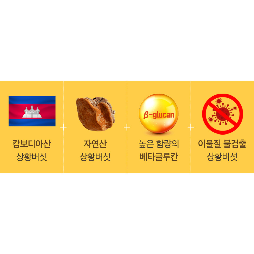 첨가물없는 자연산 캄보디아산 상황 버섯 분말 가루 파우더 진흙버섯자실체 100% 효능 - 상세 이미지 3