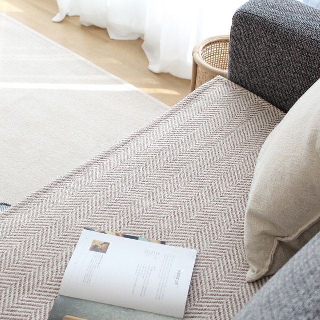 나라데코 헤링본 쟈가드 쇼파패드 3인용 60x180