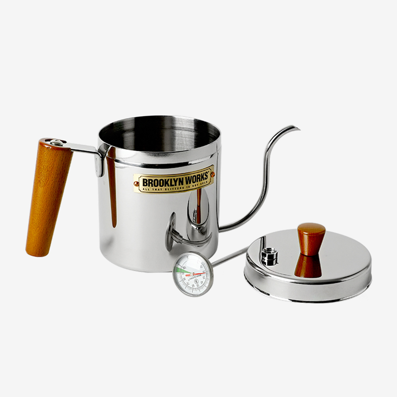 브루클린웍스 써모 드립 케틀 캠핑 온도 측정 스텐 주전자 핸드드립 500ml - 상세 이미지 3