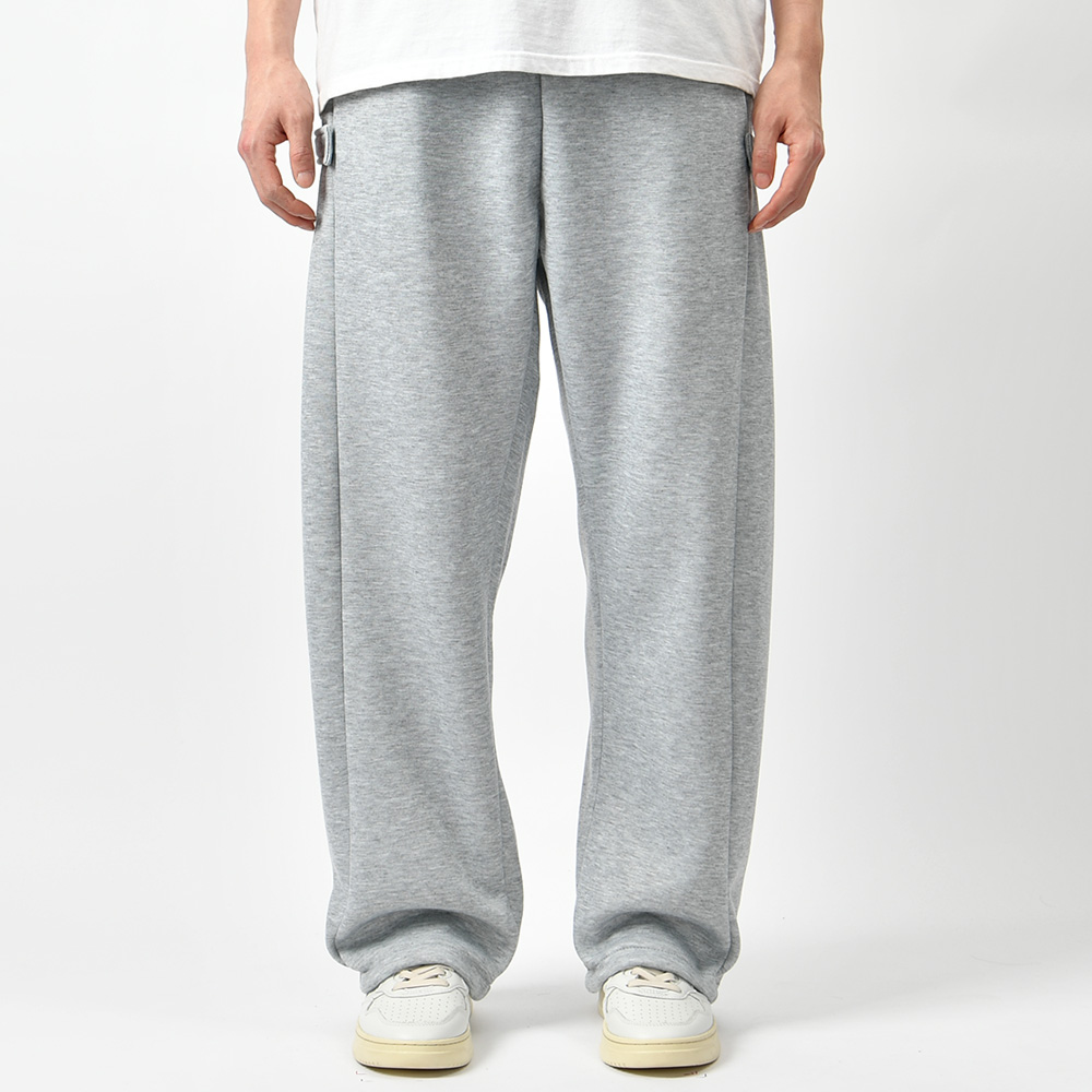 남자 기모 조거 팬츠 와이드 2way 스판 밴딩 트레이닝 바지 - 상세 이미지 3