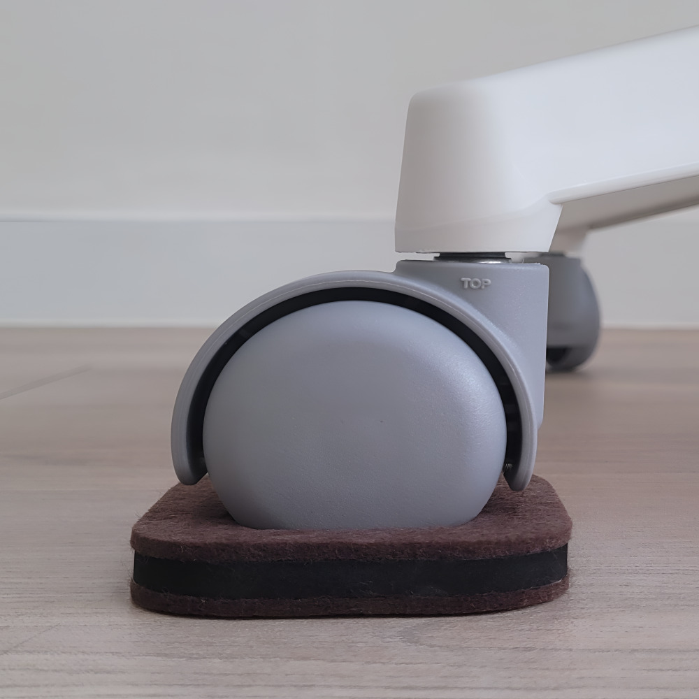 의자 바퀴 고정 커버 끌림 방지 소음 패드 캡 시디즈 밀림 자국 발 바닥 보호 컴퓨터