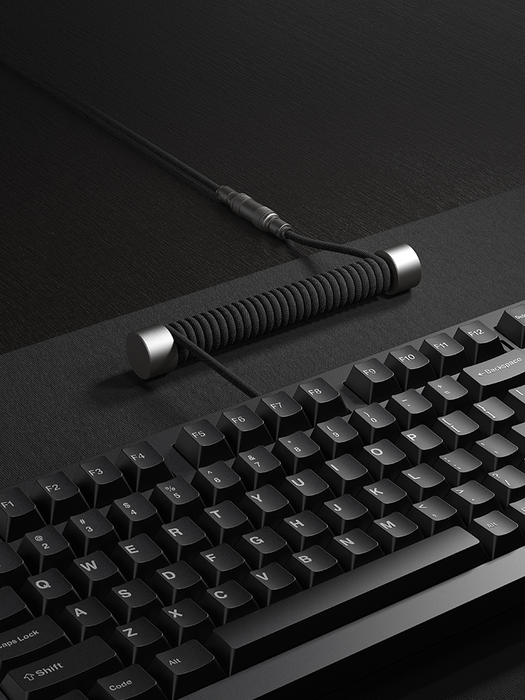 C타입 키보드 항공 코일 케이블 홀더 세트 슬림