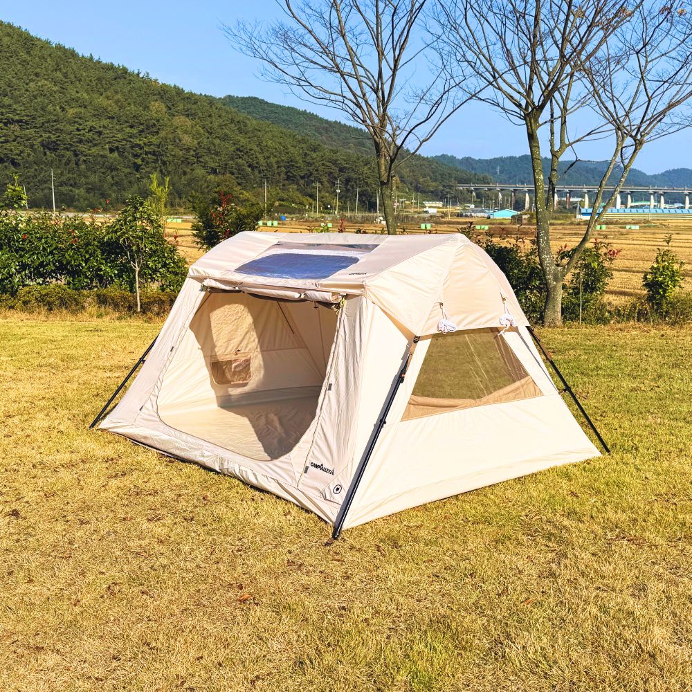 오토 코티지 270 아이보리 오토 텐트 자동 원터치 면 이너텐트 자립형 A형