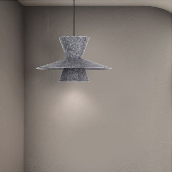 LED 에코 라메루 팬던트조명 그레이 12W IOT 리모컨 삼색변환 지그비 플리커프리 - 상세 이미지 4