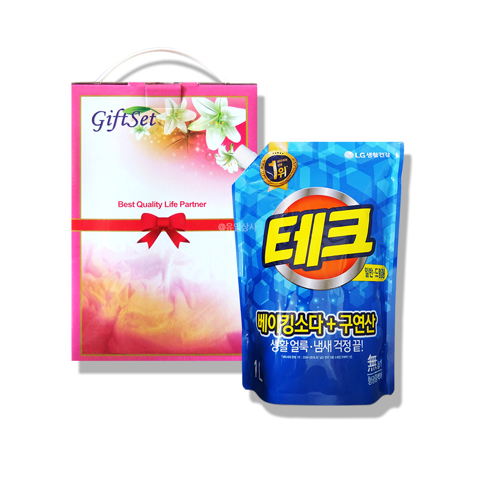 테크 세탁 액체세제 선물세트 x 1개 : 유일상사