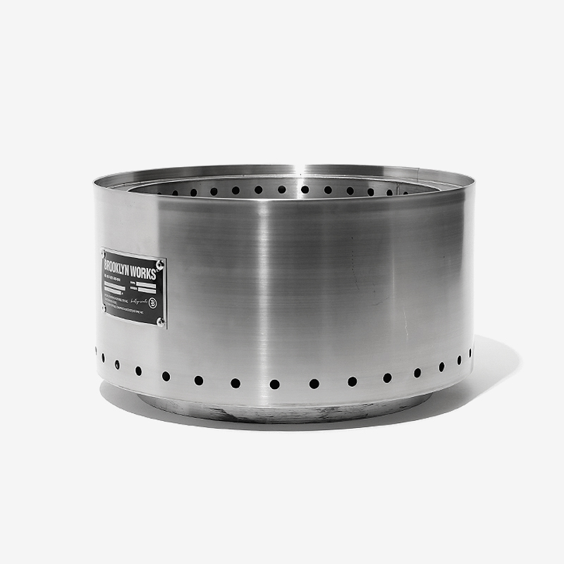 브루클린웍스 파이어핏 캠핑 화로대 이중연소 불멍 스테인리스 2단 분리 간편수납