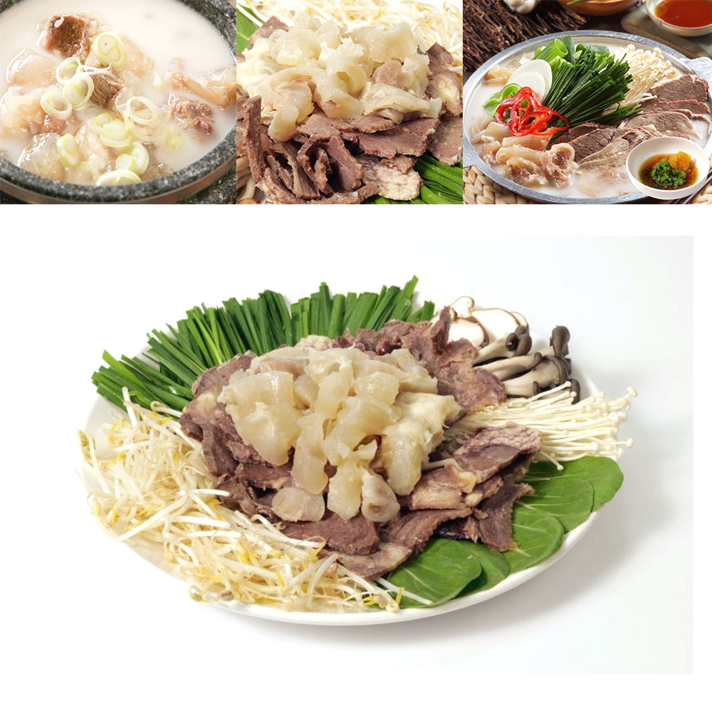 쫄깃한 도가니 모둠 수육 맛있는 아롱사태 설렁탕 곰탕 재료 - 상품 이미지