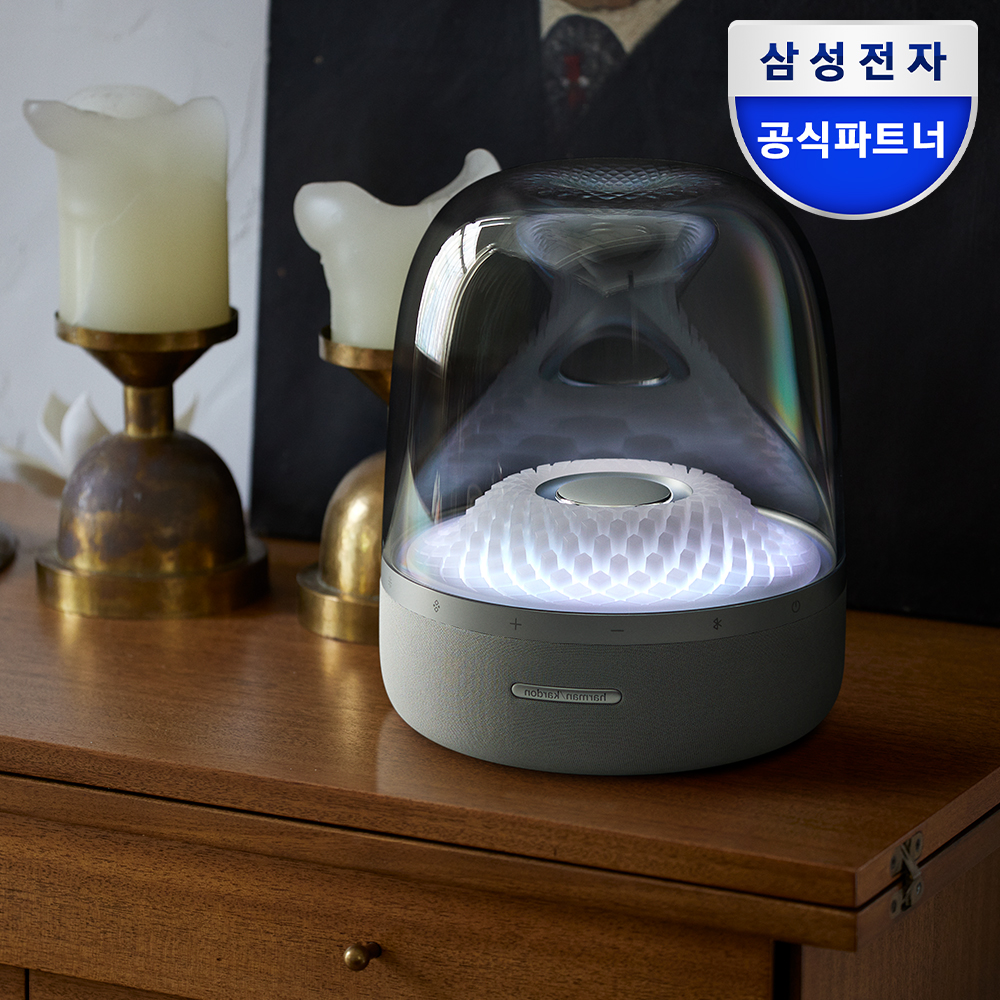 삼성전자 하만카돈 오라스튜디오4 블루투스 스피커 조명 무드등 감성 선물용 그레이 - 상세 이미지 2