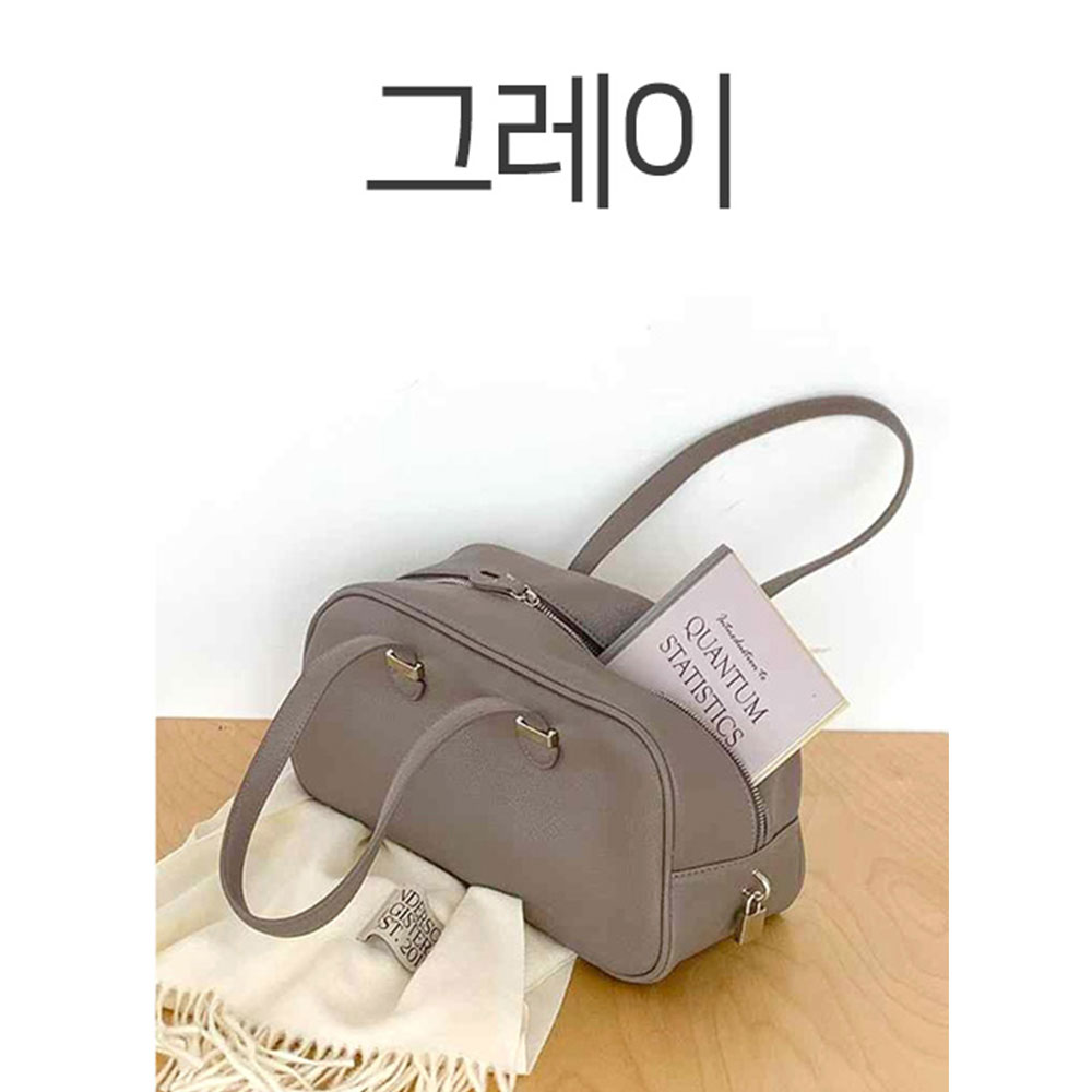 심플 깔끔한 레드 무지 여행 숄더백 데일리 가방 4Color - 상세 이미지 3